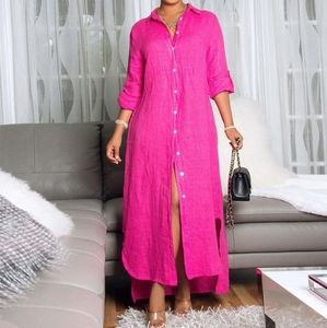 Cute Pink Shirt Dress